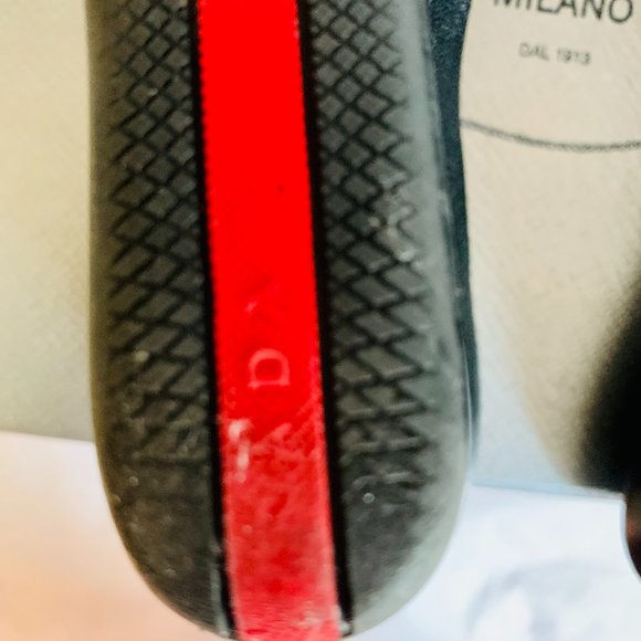 PRADA SHOES WEDGES BLACK WITH DUST BAG MADE IN ITALY - Picture 10 of 15